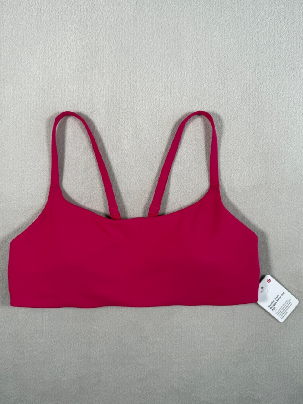 Lululemon Wunder Train Strappy Racer Bra A/B Passionate Size 10 NWT